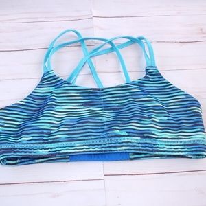 Champion Swimsuit Top‎ Girls Size 14-16 Blue